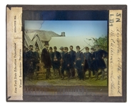 Abraham Lincoln Magic Lantern Slide of ''Lincoln at Antietam''